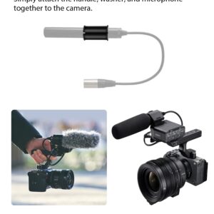 Etour 6 Pcs Microphone Shock Mount Rubber Spacer Tube Microphone Sleeve Washer Compatible with Sony Camcorder Rode NTG, Sennheiser MKH Shotgun Mic FX3,FS7,FX6,FX8,FX9,NX80,FS5