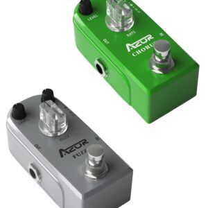 AZOR Fuzz Guitar Effect Pedal with Chorus Guitar Effect Pedal Pure Analog with True Bypass AP-309