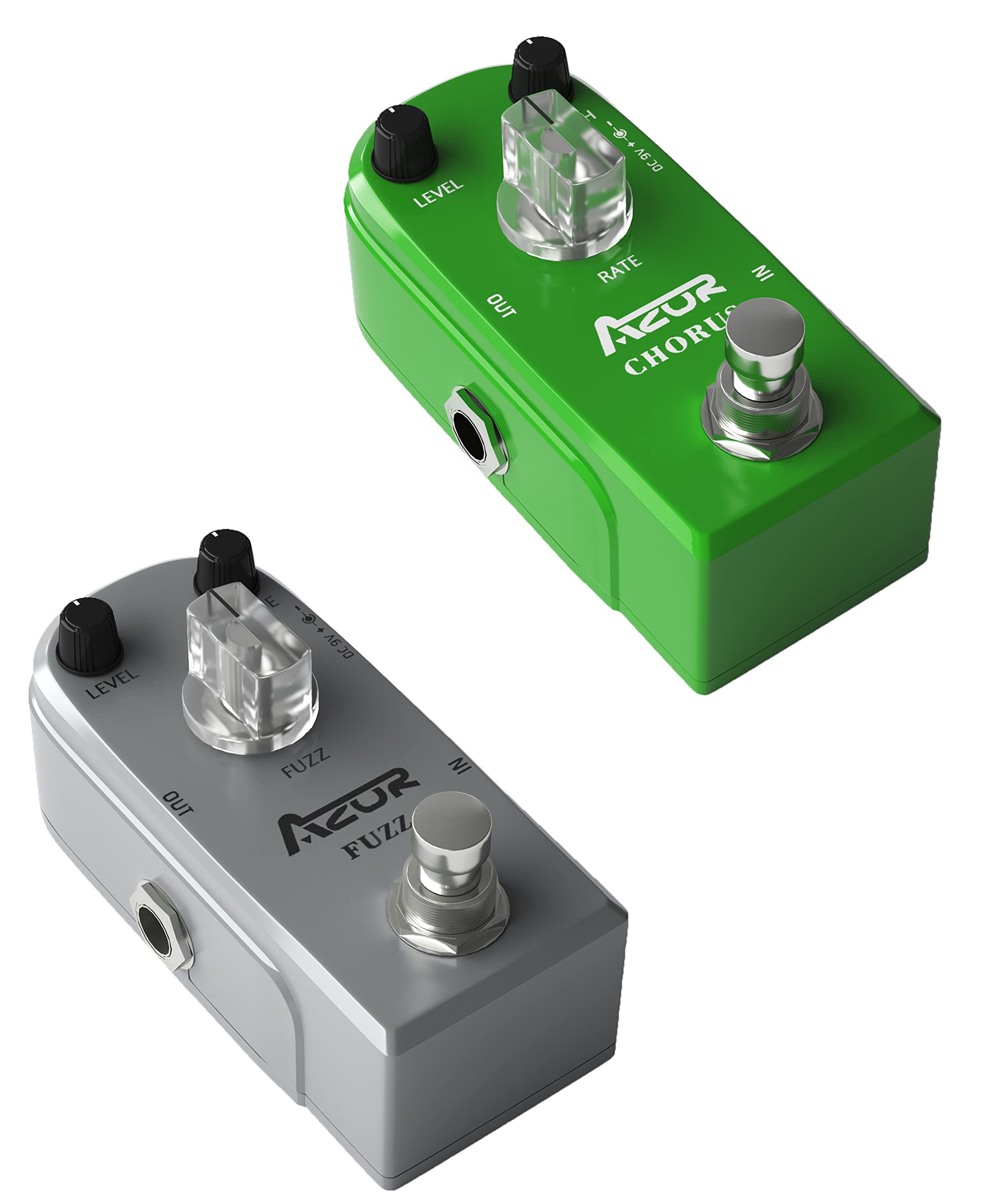 AZOR Fuzz Guitar Effect Pedal with Chorus Guitar Effect Pedal Pure Analog with True Bypass AP-309