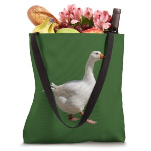 Duck On Land Walking Vector Art Cut Out Tote Bag