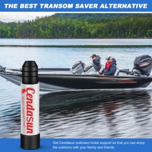 Outboard Transom Saver Trailering Support and Steer Stops, Wedge Outboard Motor Support Fits 3-Ram Trim/Tilt Systems, Boat Motor Transom Support Compatible with Yamaha Outboard, Rubber