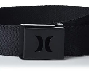 Hurley Men's Web Belts, Black, O/S