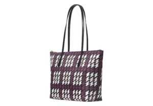 kate spade new york kitt large nylon tote shoulder handbag (hounds tooth multi)