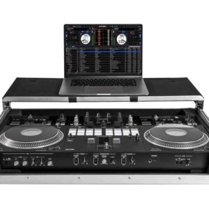 Headliner Flight Case Compatible with Pioneer DJ DDJ-REV7 with Laptop Platform