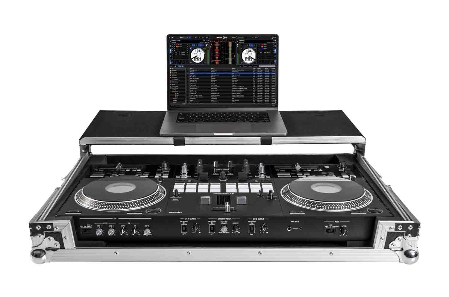 Headliner Flight Case Compatible with Pioneer DJ DDJ-REV7 with Laptop Platform