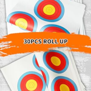 THREE ARCHERS 3 SPOT Vegas Targets Face 30pcs Archery Targets Official Vegas Paper Indoor & Outdoor