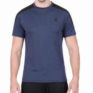 Spyder Active Men's Short Sleeve Tee (as1, Alpha, s, Regular, Regular, Large) Blue