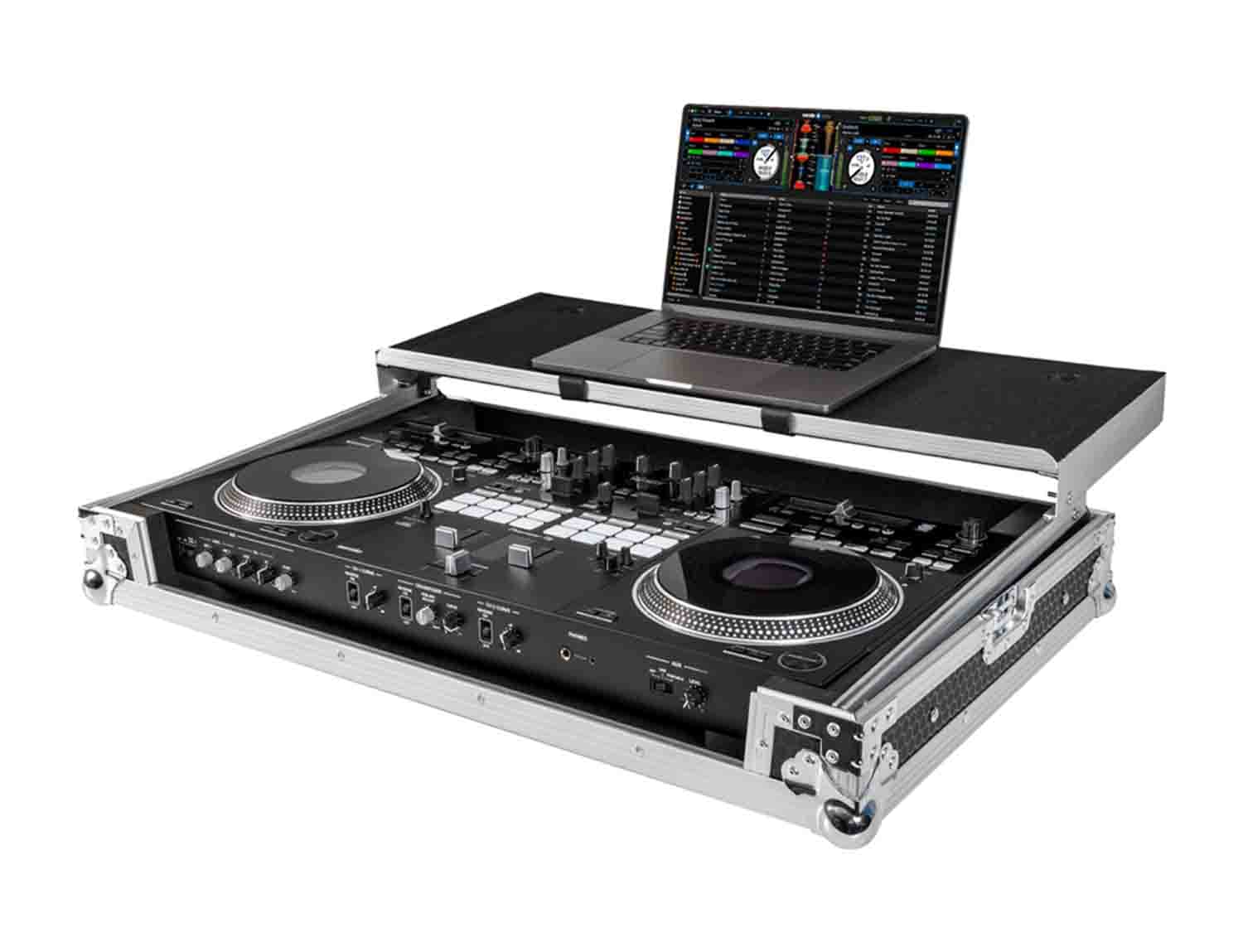 Headliner Flight Case Compatible with Pioneer DJ DDJ-REV7 with Laptop Platform