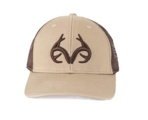 realtree camo trucker baseball cap hats for hunting, fishing, hiking and outdoors (max-7 logo)