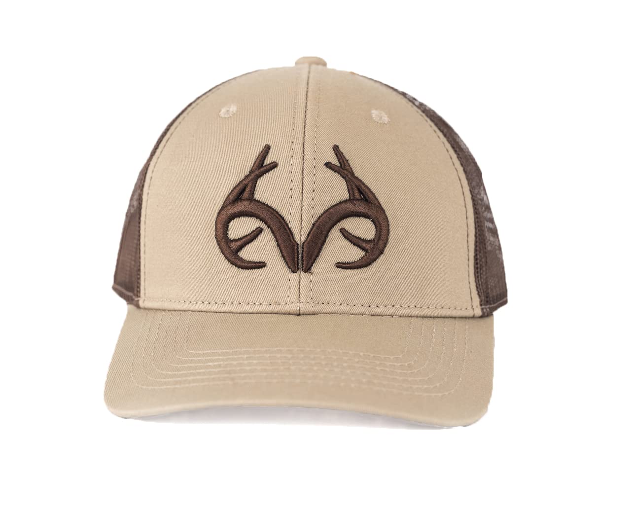 Realtree Camo Trucker Baseball Cap Hats for Hunting, Fishing, Hiking and Outdoors (Max-7 Logo)