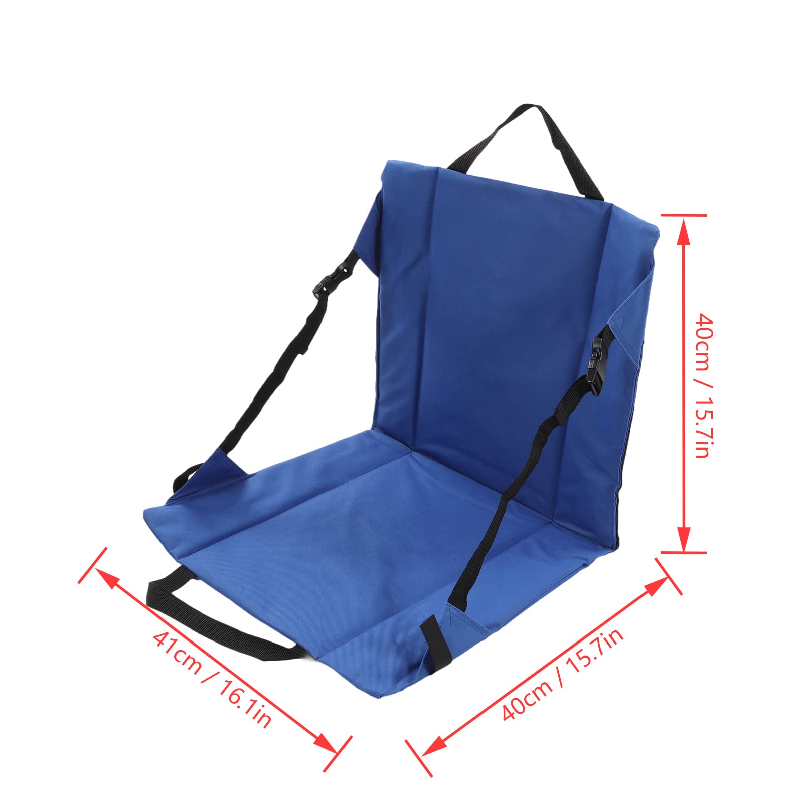 Stadium Seat Cushion,Chair for Camping, Outdoor Folding Fishing Chair Seat Portable Rocking Chair Cushions with Back Support and Handle for Beach Stadium Blue, Chair for Camping, Stadium Seat Cu