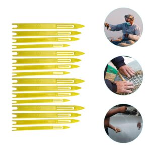 Gatuida 40pcs Fishnet Repair Tool Knitting Tools Fishing Net Replacement Netting Fishing Tools Fishing Tackle Fish Netting Cast Net Gill Net Plastic Hand Weaving Hand Sewing Needle