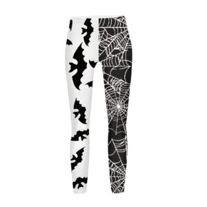 Womens Halloween Yoga Pants Ultrasoft Scary Pattern Track Pants Casual Nightmare Before Christmas Halloween Gifts