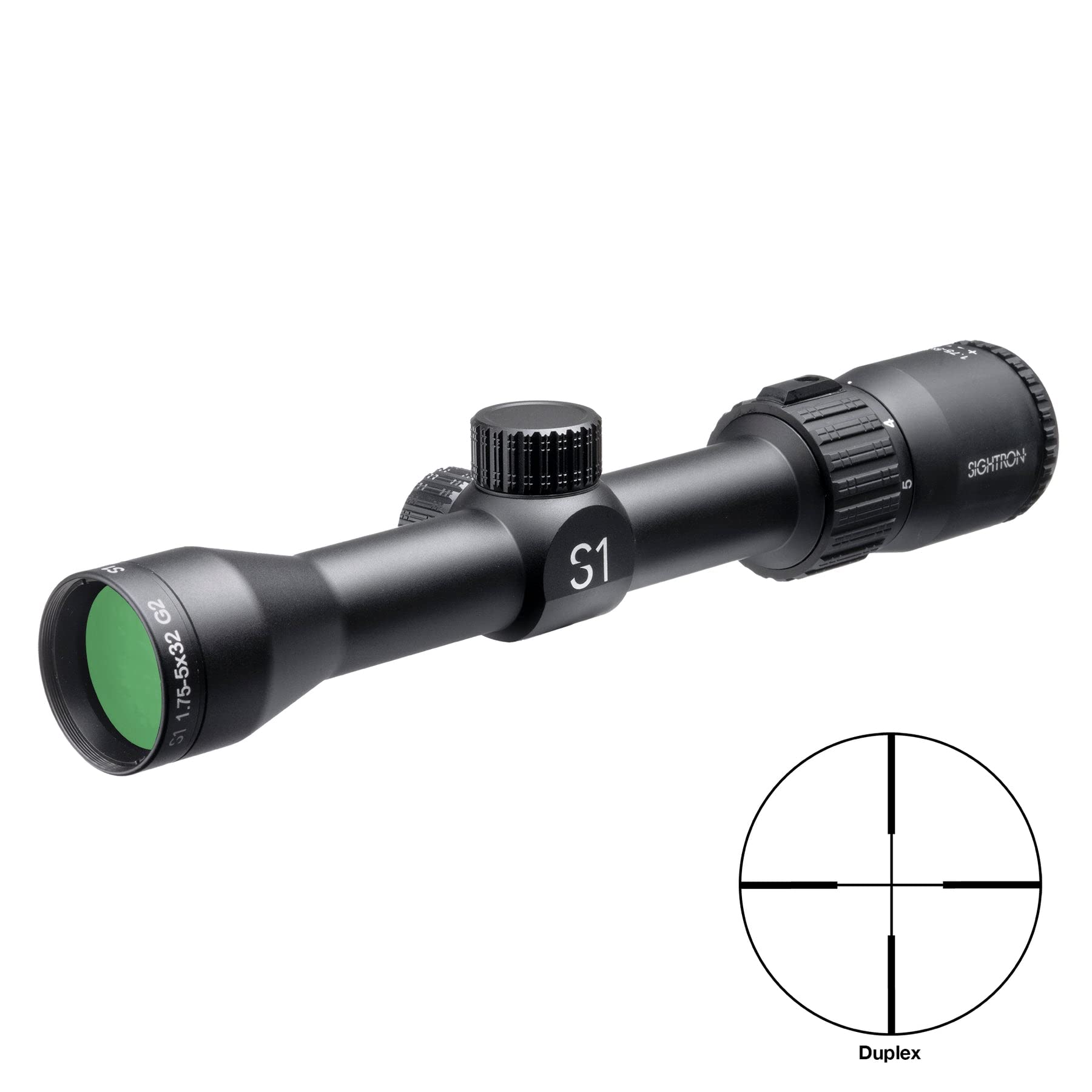 SIGHTRON S1 1.75-5X32 G2 RIFLESCOPE W/Duplex Reticle