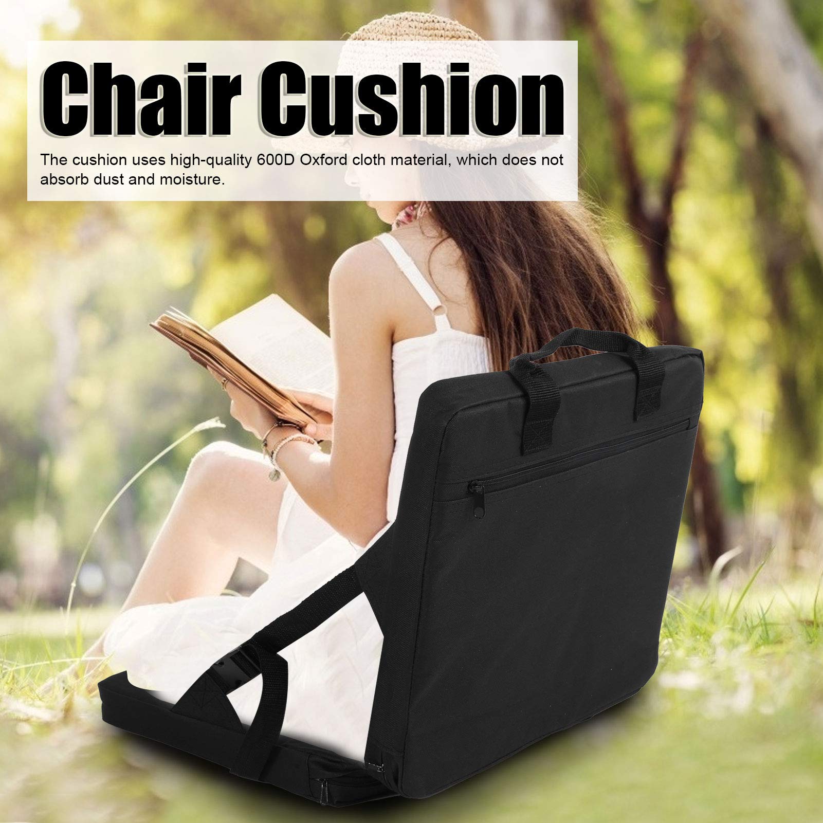 Stadium Seat Cushion,Chair for Camping, Folding Cushion Oxford Cloth Pearl Cotton with Back Support and Wide Padded Outdoor Portable Adjustable Travel Chair, Chair for Camping, Stadium Seat Cush