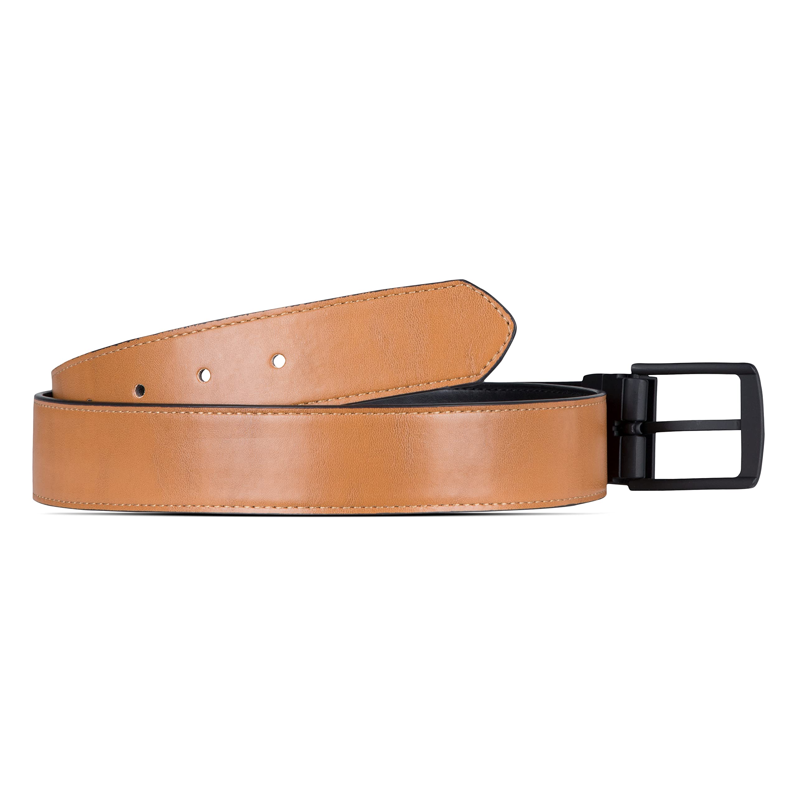 Hurley Men's Reversible Leather Belts, Tan, M