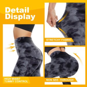 Opuntia 2 Pack Fleece Lined High Waisted Leggings for Women - Warm Winter Pants Tummy Control Yoga Hiking Running Tights