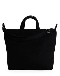 horizontal zip duck bag - black