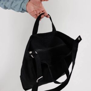 Horizontal Zip Duck Bag - Black