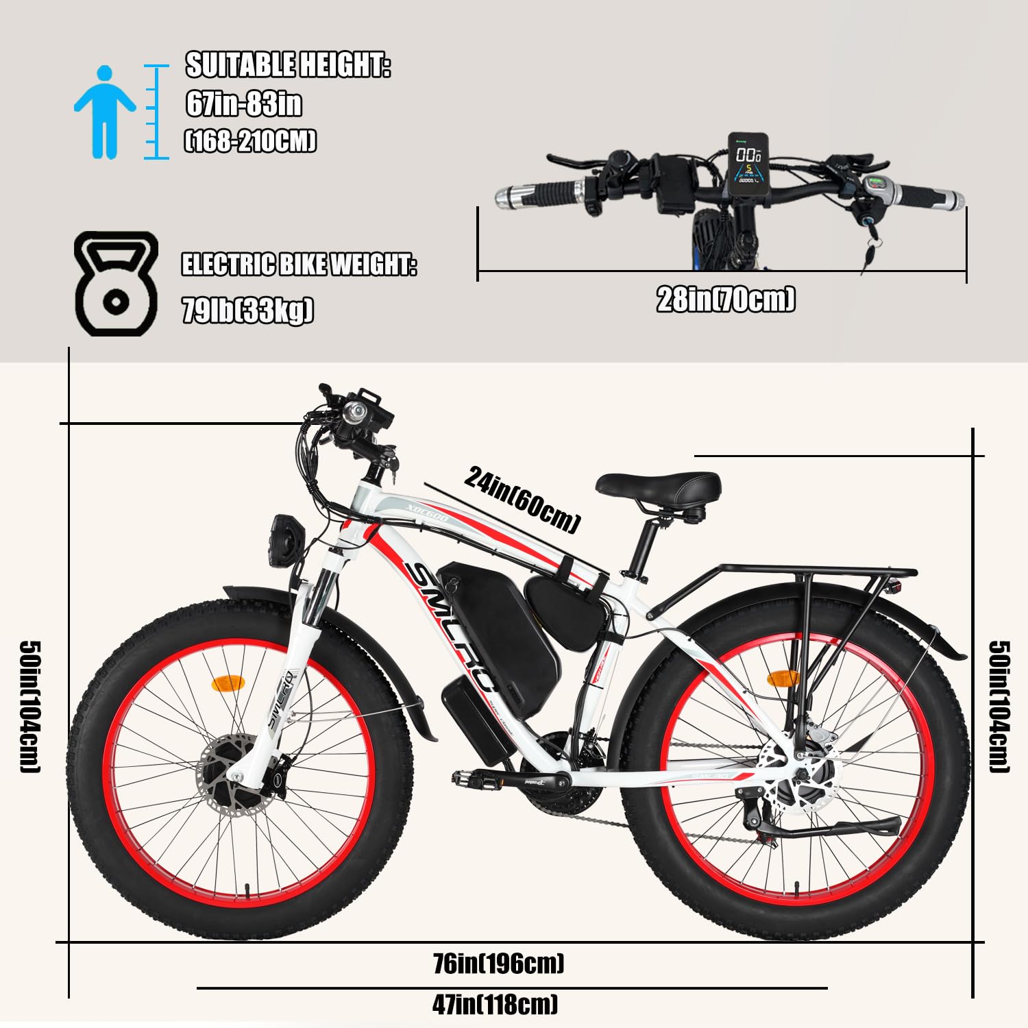 Lanshanchu Electric Bike for Adults, Dual Motor AWD 2000W 35MPH Electric Bicycles, Removable Lithium Battery 48V/22.4AH, 21-Speed with Ignition Lock Hydraulic Disc Brake