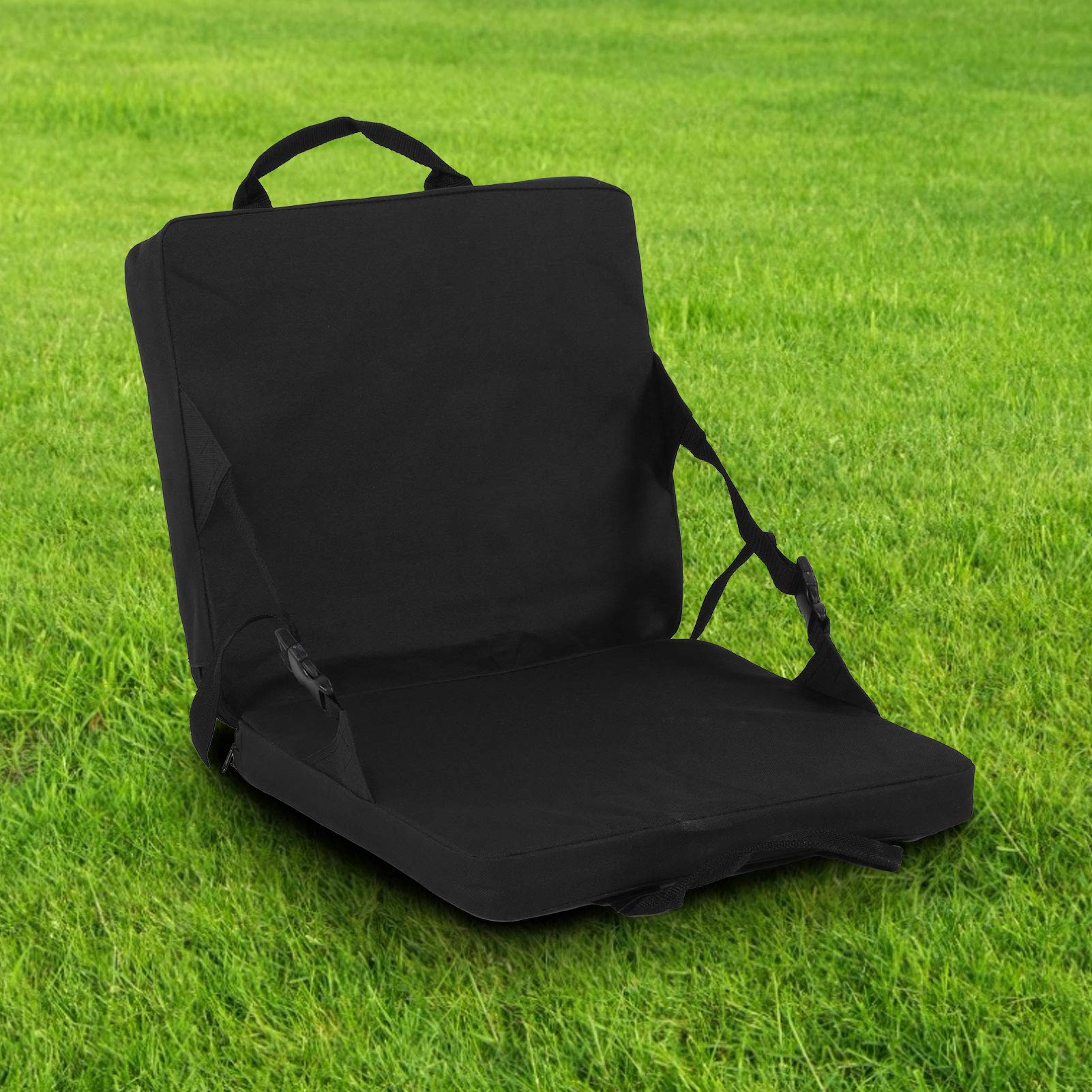 Stadium Seat Cushion,Chair for Camping, Folding Cushion Oxford Cloth Pearl Cotton with Back Support and Wide Padded Outdoor Portable Adjustable Travel Chair, Chair for Camping, Stadium Seat Cush