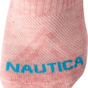 Nautica Women's Socks - Athletic Cushion Quarter Cut Socks (6 Pack), Size 4-10, Pink Heather Assorted