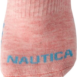 Nautica Women's Socks - Athletic Cushion Low Cut Socks (6 Pack), Size 4-10, Pink Assorted