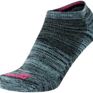 Avia Girls' Socks - 10 Pack Athletic Low Cut No Show Cushioned Liners, Size Medium, Turquoise Multi