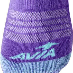 Avia Girls Athletic Performance Cushion Quarter Cut Ankle Socks (10 Pack), Size Large, Pink Assorted