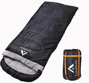 londtren large 0 degree sleeping bags for adults cold weather sleeping bag camping winter below zero 20 15 flannel big and tall xxl