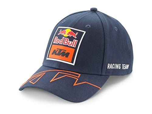 KTM Exclusive Red Bull Replica Team Curved Snapback Cap by New Era Blue