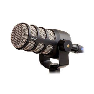 Rode PodMic Dynamic Podcast Microphone (Pair) with Gator GFW-MIC-0250 Desktop Mic Stands, TH-02 Podcast Headphones, XLR Cables and StreamEye Polishing Cloth