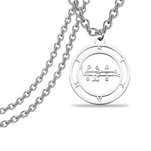 TIIMG Sitael Angel Sigil Pendant Jewelry Sitael Angel Seal Talisman Against Adversities Gift (SITAEL necklace)