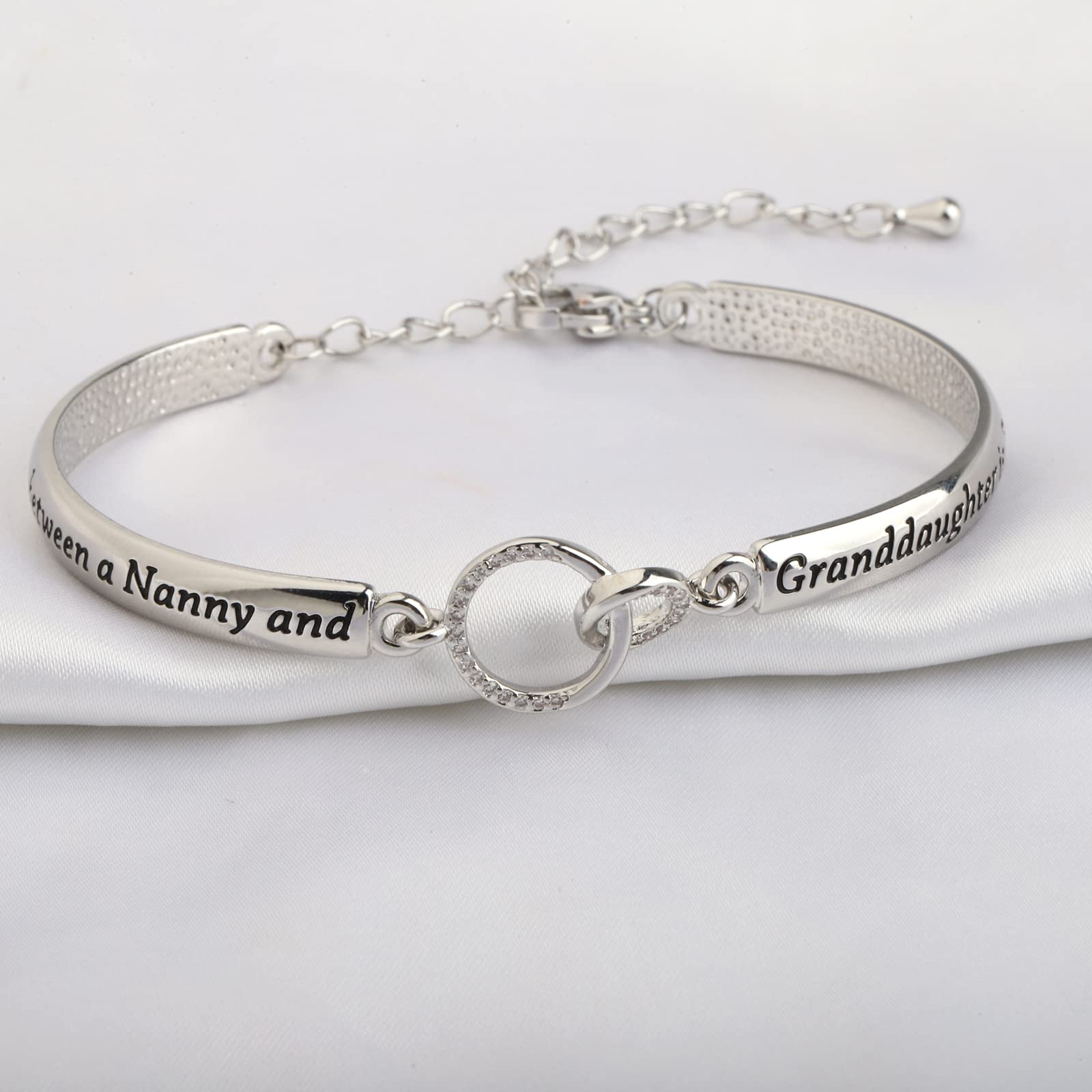 BNQL Nanny Gifts from Granddaughter Bracelet Nanny and Granddaughter Gifts from Nanny Bracelet Jewelry Gifts for Babysitter