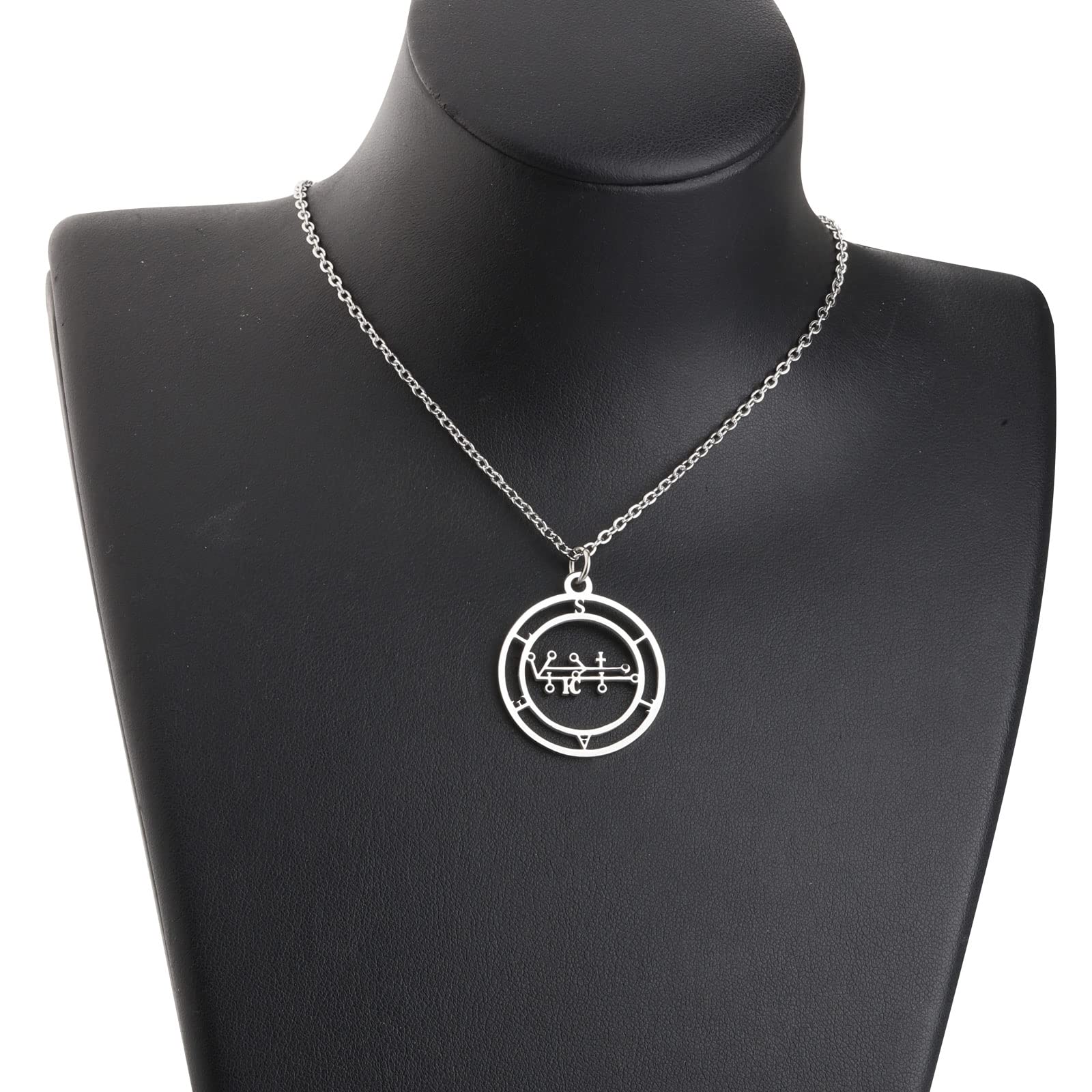 TIIMG Sitael Angel Sigil Pendant Jewelry Sitael Angel Seal Talisman Against Adversities Gift (SITAEL necklace)