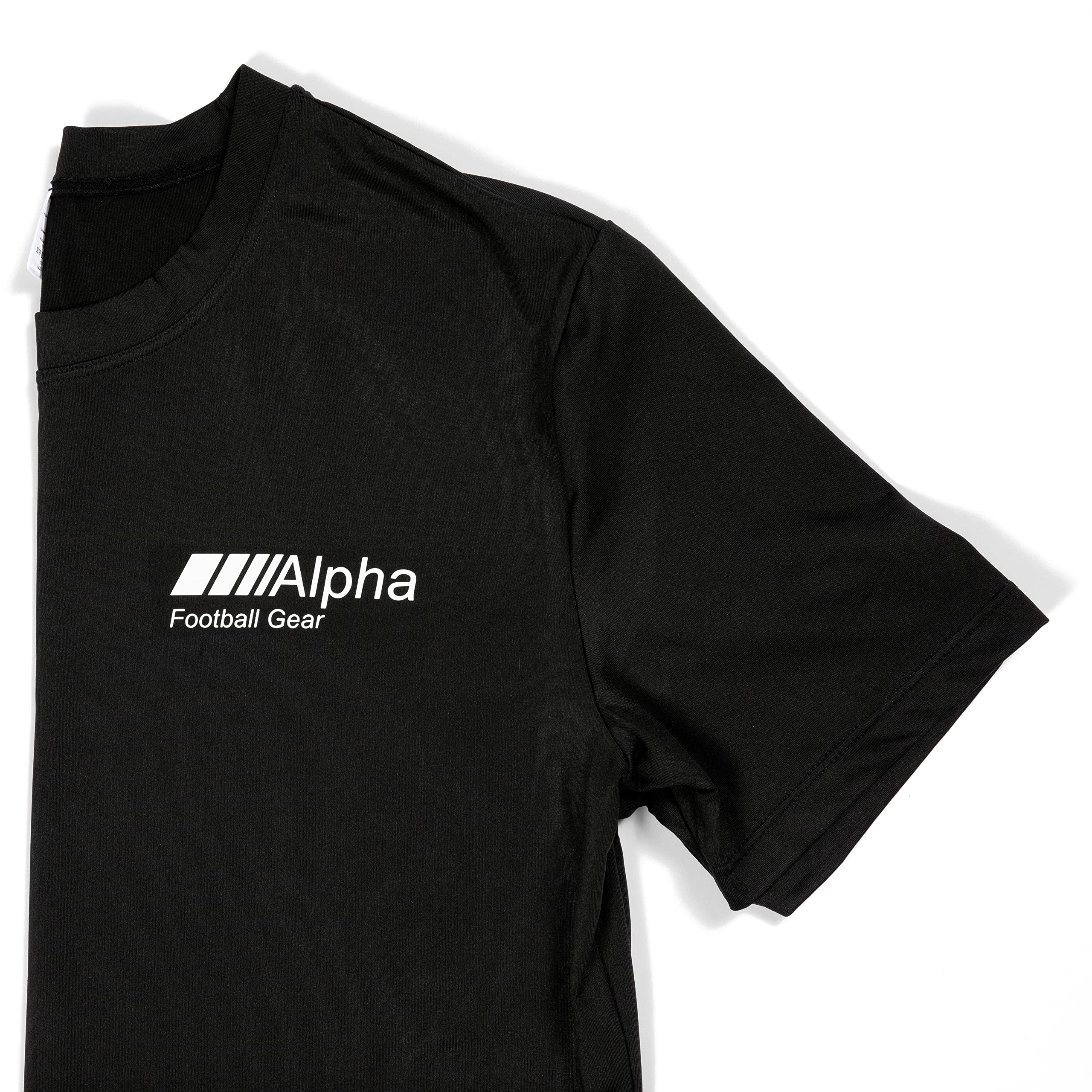 Alpha Football Gear High Performance Compression (S, Black)