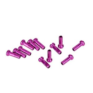 TRENDYBOY 100pcs Bicycle Spoke Nipples 2.0 * 14mm Aluminum Alloy Cycling MTB Road Bike Wheel Nipples Mountain Bike Hub Spoke Nipples (Color : Purple 100pcs)