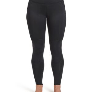 Tommie Copper Women's Pro-Grade Leggings with Knee Support | UPF 50, Breathable Compression for Sports & Daily Muscle Support - Black - X-Large