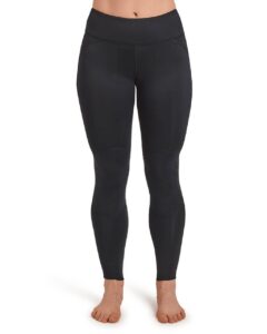 tommie copper women's pro-grade leggings with knee support | upf 50, breathable compression for sports & daily muscle support - black - xx-large