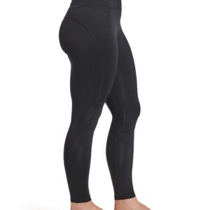 Tommie Copper Women's Pro-Grade Leggings with Knee Support | UPF 50, Breathable Compression for Sports & Daily Muscle Support - Black - XX-Large