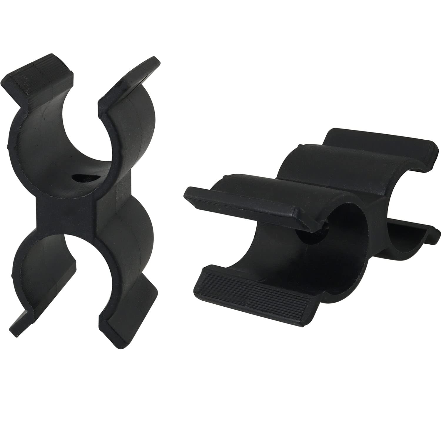 DGBRSM 2pcs Bimini Top Pole Clips Holder Black Boat Clip for Anti Rattle Bimini Brace Security Rowing Boat Dinghy Kayaks Accessories