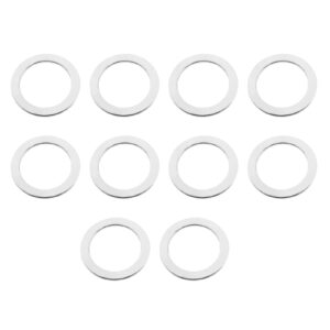 ECSiNG 10PCS Pedal Washers for 9/16'' Pedal Axles/Cranks Bicycles Mountain Bikes Road Bikes 20mm Outer Diameter 14.5mm Inner Diameter 0.8mm Thickness Stainless Steel