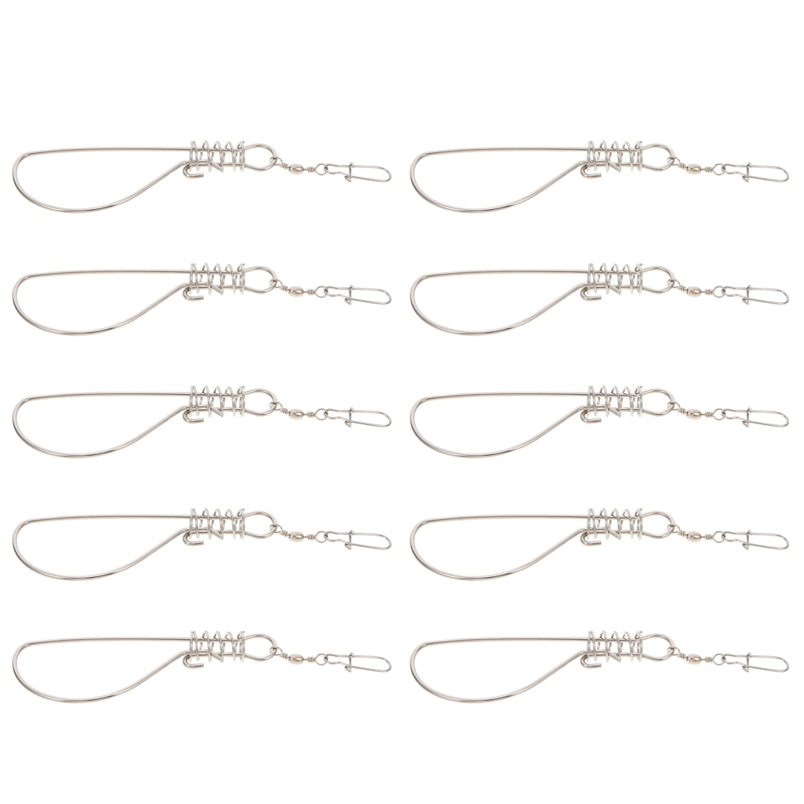 BESPORTBLE Outdoor Accessories Knot Tying Tool 10Pcs Stainless Steel Fishing Stringer Clip Portable Fish Stringer Fishing Stringer Fishing Stringer Live Outdoor Accessories Fishing Tool