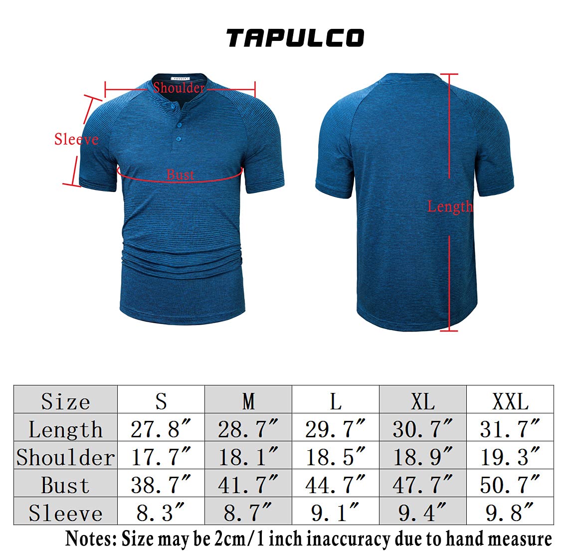 TAPULCO Men's Collarless Golf Shirts Casual Summer Quick Dry Tech Performance Athletic Sports Tee Fashionable Patterned Active Tshirts Camo Black X-Large