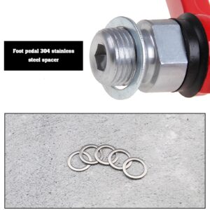 ECSiNG 10PCS Pedal Washers for 9/16'' Pedal Axles/Cranks Bicycles Mountain Bikes Road Bikes 20mm Outer Diameter 14.5mm Inner Diameter 0.8mm Thickness Stainless Steel