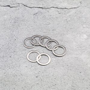 ECSiNG 10PCS Pedal Washers for 9/16'' Pedal Axles/Cranks Bicycles Mountain Bikes Road Bikes 20mm Outer Diameter 14.5mm Inner Diameter 0.8mm Thickness Stainless Steel