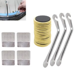 39Pcs Bicycle Inner Tube Repair Kit,Bike Tyre Repair Kits,Puncture Repair Tool with Tire Lever ,Tyre Patch,Metal Rasp, for Mountain/Road Bike Inner Tube Repair Kit, Bike Tyre Repair Kits,39Pcs Bi