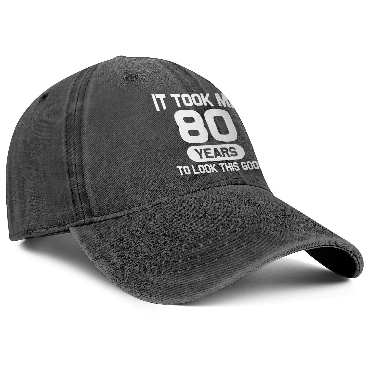 80th Birthday Gifts 80 Year Old Gifts Ideas for Men Women It Took Me 80 Years to Look This Good Hat Washed Cotton Hat