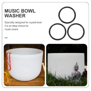 9 Pcs Music Bowl Washer Buddhism Product Sing Bowl Cushion Instruments Cushion Bowl Mat Singing Bowl Pad Decor Buddhist Bowl Pad Decor Bowl Cushion Sound Bowl Pad Buddhist Supply