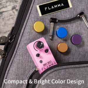 FLAMMA FC20 Distortion Pedal Electric Guitar Pedal High Gain Distortion Effect with Adjustable Mid Frequency Control True Bypass